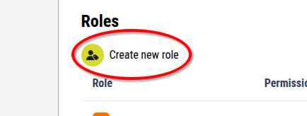 Create new role