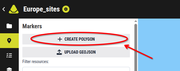 Create Polygon button