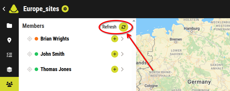 Refresh button