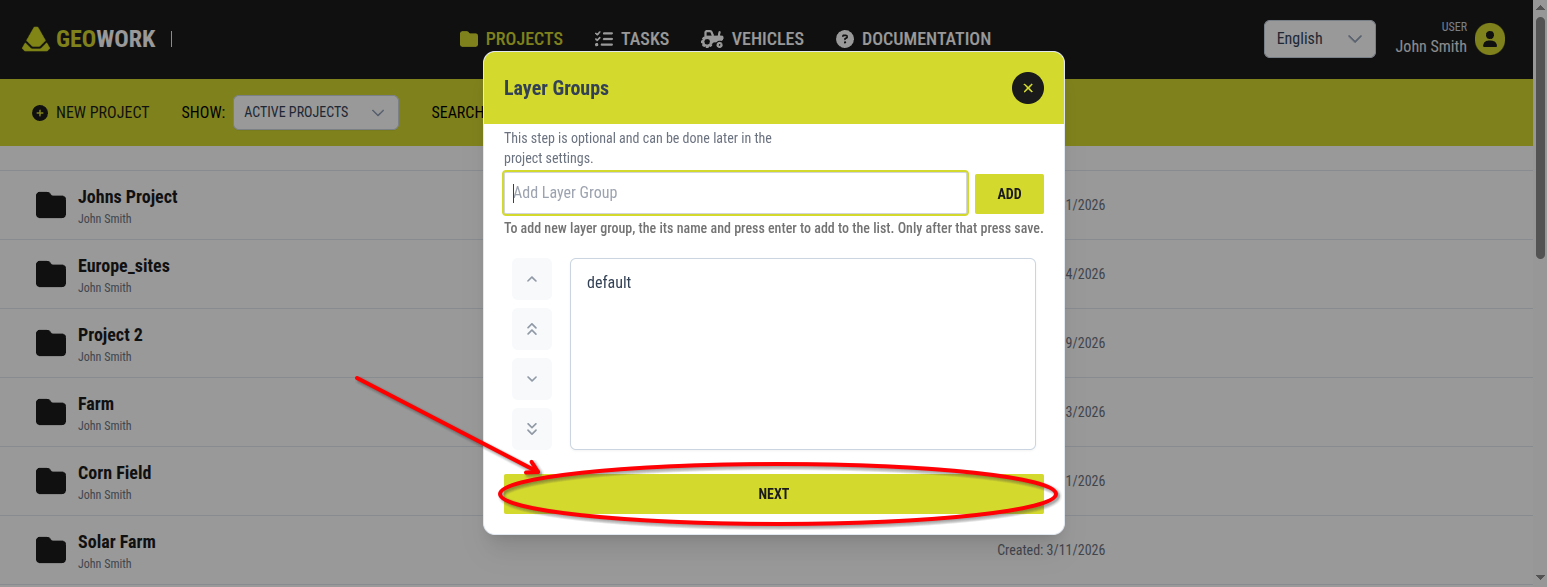 Layer groups