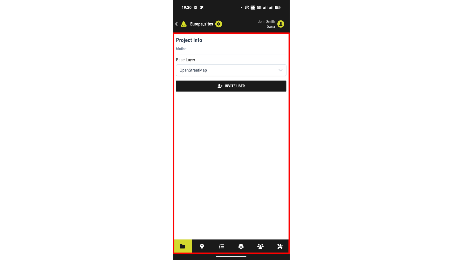 Project functions sidebar mobile openede