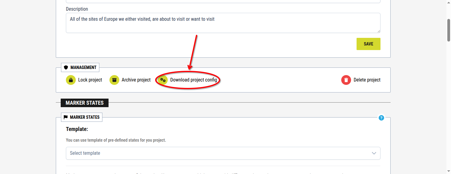 Download config